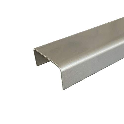 Einfassprofil blank V2A, 2000mm U-Profil Dekor außen 15x150x15 mm Schenkelinnenmaß aus Edelstahl blank 1,5 mm stark U-Winkel Edelstahl,Einschubprofil, von profile-metall