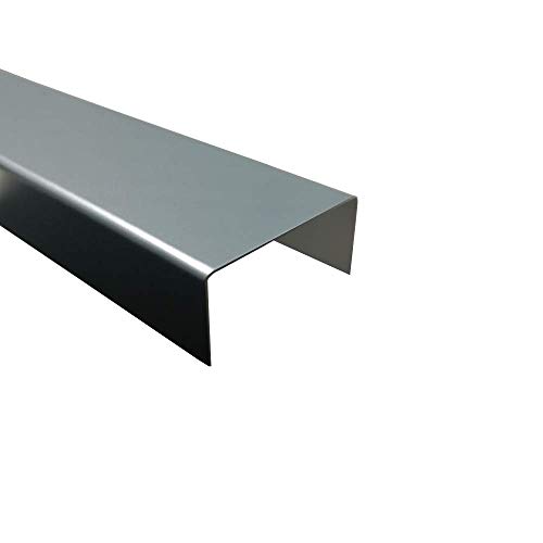 U-Profil Alu Anthrazit, 1000mm U-Profil Dekor außen 20x70x20 mm Schenkelinnenmaß aus Alu Ral7016 Anthrazitgrau 1,5mm stark U-Winkel Ral 7016,Abdeckprofil, von profile-metall