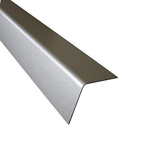 Winkel Profil, 1000mm Alu eloxiert L-Profil, 80x40 mm Schenkelinnenmaß aus Alu silber natur eloxiert (e6/ev1) 1 mm stark L Profil, Winkelblech, von profile-metall