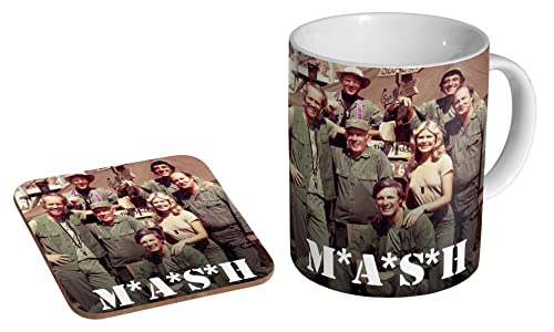 M*A*S*H TV-Cast – Keramik-Kaffeetasse + Untersetzer Geschenkset von profiles