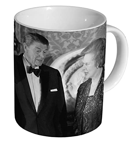 Margaret Thatcher and Queen Elizabeth Kaffeetasse aus Keramik von profiles