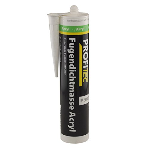 ProfiTec Fugendichtmasse Acryl 310ml - P580 - Dichtmasse - Wasserfest - Flüssigkeit von ProfiTec