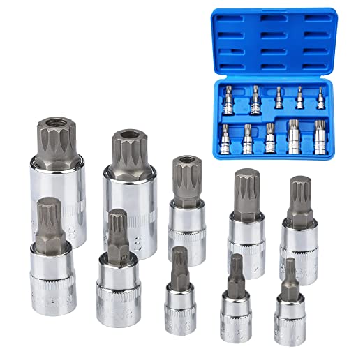 Profiwoab 10-teiliges Vielzahn Nuss Satz bit Set XZN innenvielzahn dreifach vierkant Vielzahn M4 - M18 Vielzahnschlüssel Nuss Set Profiwoab 10-teiliges Vielzahn Nuss Satz bit Set XZN innenvielzahn dreifach vierkant Vielzahn M4 - M18 Vielzahnschlüssel Nuss Set von profiwoab