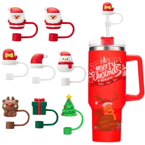 strohhalm abdeckung stanley cup zubehör weihnachten strohhalmabdeckung auslaufsicher 8 Stück straw cover Wiederverwendbare 8mm Dustproof Silicone strohhalm abdeckung stanley cup zubehör weihnachten strohhalmabdeckung auslaufsicher 8 Stück straw cover Wiederverwendbare 8mm Dustproof Silicone von profiwoab