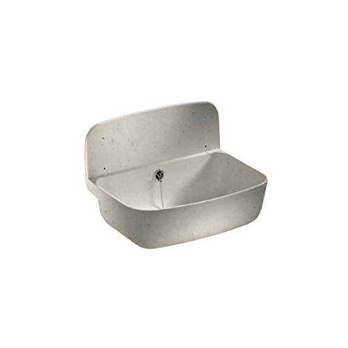 Sanit Wandausgussbecken (schlagfester Kunststoff, Granit, Fassungsvermögen 13,5 l, Überlauf, Zubehör) 60.001.B6.0099 Sanit Wandausgussbecken (schlagfester Kunststoff, Granit, Fassungsvermögen 13,5 l, Überlauf, Zubehör) 60.001.B6.0099 von Sanit