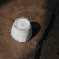 Teakholz Leder Moschus Soja Kerze Handgegossen Vegan Ungiftig von projectcoax