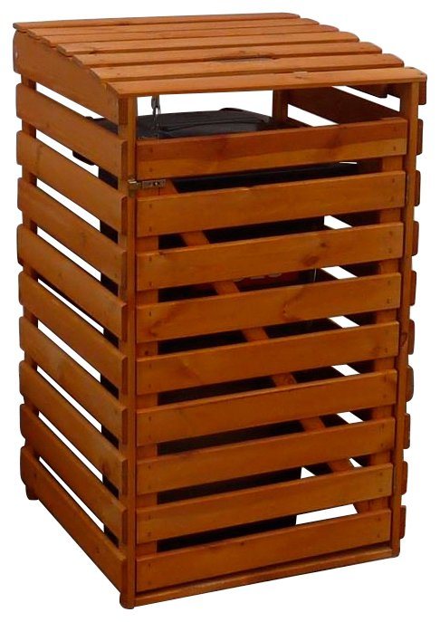 promadino Mülltonnenbox, für 1x240 l aus Holz, BxTxH: 67x90x122 cm von promadino