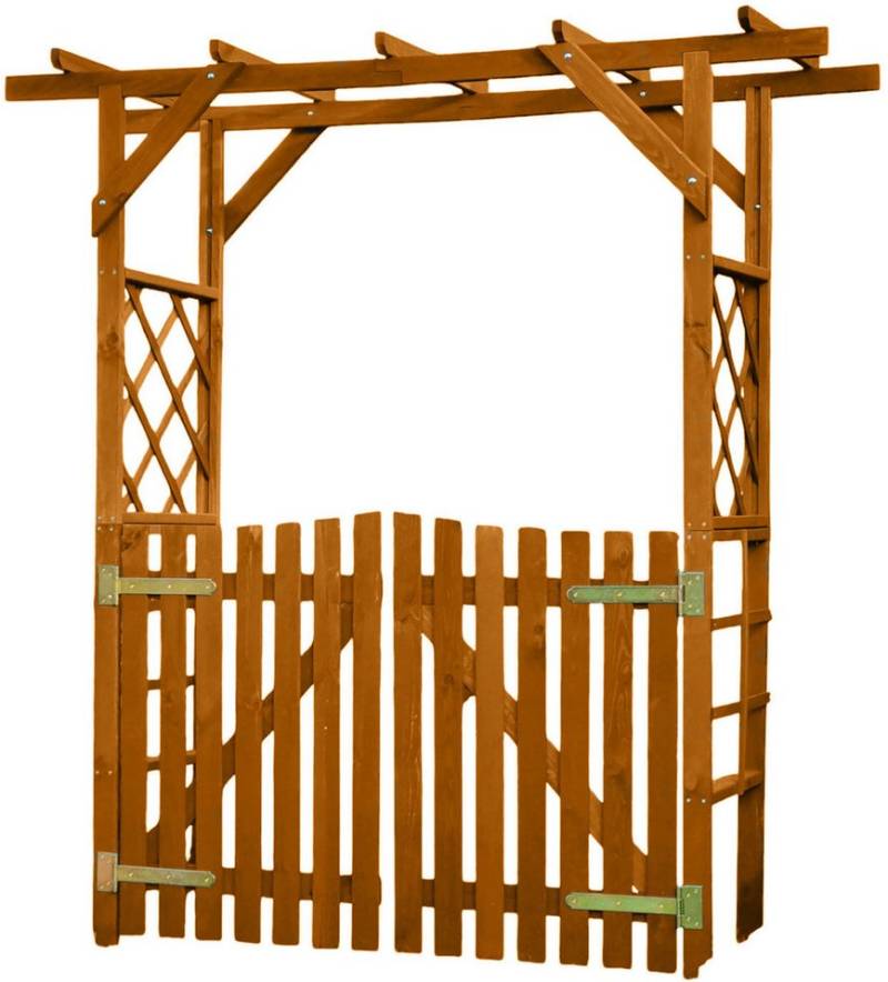 promadino Rosenbogen Pergola Ben Set, BxTxH: 200x65x208 cm, mit Türen von promadino