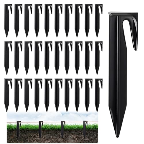 prota Erdnägel für Mähroboter Begrenzungskabel, 150 Stück Erdanker Heringe Erdspieße Nagel, Erdanker Erdhaken Erdspieße Haken Nägel für Rasenroboter Begrenzungsdraht Zelt Camping von prota