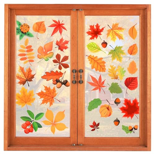 prota Herbst Fensterbilder Herbst Selbstklebend, 6 Stück Thanksgiving Fenster Erntedankfest Fensteraufkleber, Fenster Aufkleber Herbstdeko Fensterbilder für Fenstern Türen Spiegeln prota Herbst Fensterbilder Herbst Selbstklebend, 6 Stück Thanksgiving Fenster Erntedankfest Fensteraufkleber, Fenster Aufkleber Herbstdeko Fensterbilder für Fenstern Türen Spiegeln von prota