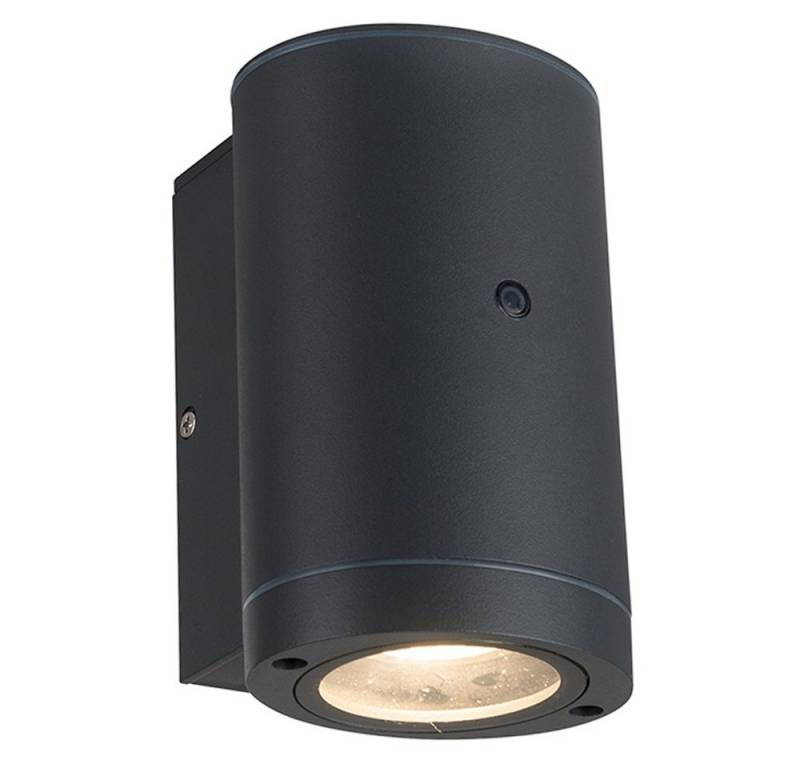 proventa LED Außen-Wandleuchte Außen-Wandleuchte, LED, anthrazit 1x GU10 IP44 Auto EIN/AUS von proventa