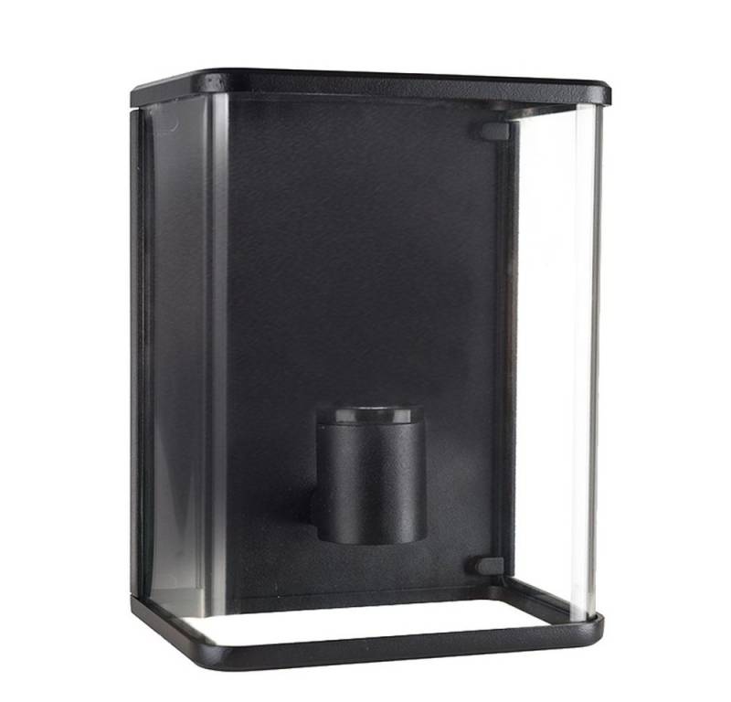 proventa LED Außen-Wandleuchte Außen-Wandleuchte, LED, schwarz 1x E27 IP44 von proventa
