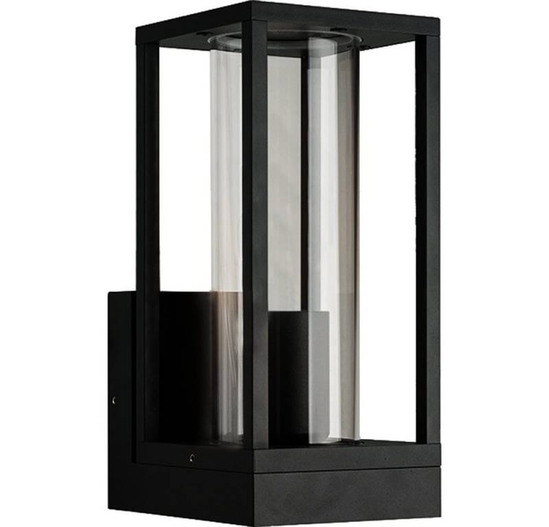 proventa LED Außen-Wandleuchte Außen-Wandleuchte, LED, schwarz 1x E27 IP44 von proventa