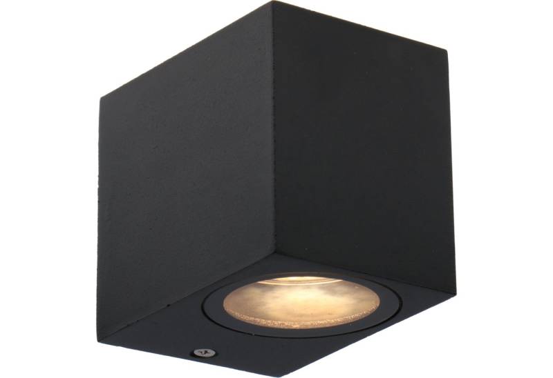 proventa LED Außen-Wandleuchte Außen-Wandleuchte, LED, schwarz 1x GU10 IP44 für LED und Halogen bis 35W von proventa