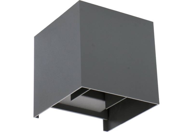 proventa LED Außen-Wandleuchte LED Außen-Wandleuchte, LED, anthrazit 6 Watt warmweiß IP65 Up-Down von proventa