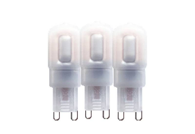 proventa LED-Leuchtmittel LED Kapsel, G9, G9 2.5W warmweiß Frosted 3-Pack von proventa