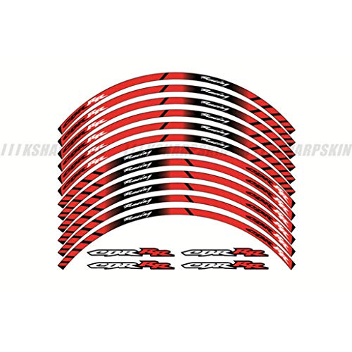 PSLER® Motorrad Felgenrandaufkleber Rim Stripes Aufkleber für HRC von psler