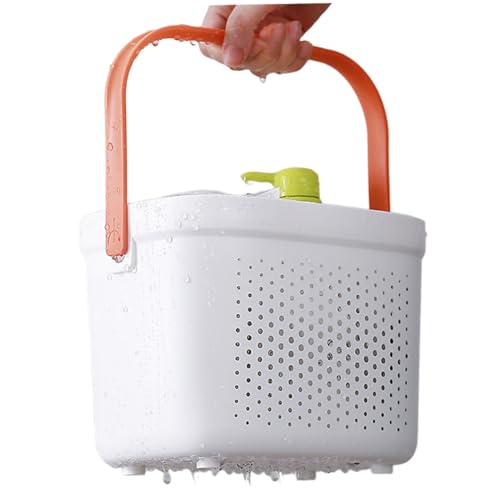 ptumcial Badezimmerregale tragbarer Duschkorb Plastik Dusche Caddy Mesh Korb mit Griff Bad Lagerkorb Organisator für Speisekammer, Küche von ptumcial