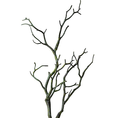 pu ran Kleiner getrockneter Baum, künstlicher Zweig, Kunstpflanze, Basteln, Hochzeit, Party, Heimdekoration, Grün von pu ran