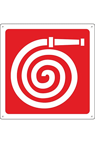 Pubblimania Hydrant Hydranten-Not- und Sicherheitszeichen aus 3 mm starkem, starrem Aluminiummetall (Hydrant) von pubblimania