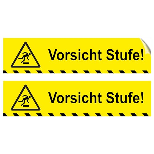 pubblimania Stufe Beware of the Step Kit 2 Hochbeständige PVC-Aufkleber Innen/Außen 25x6 cm pubblimania Stufe Beware of the Step Kit 2 Hochbeständige PVC-Aufkleber Innen/Außen 25x6 cm von pubblimania