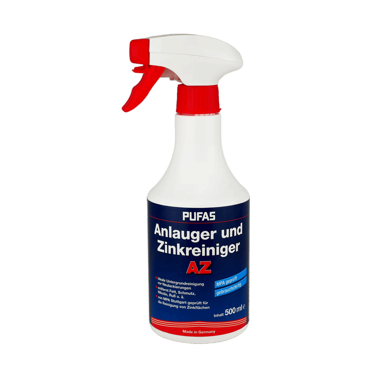 PUFAS Anlauger und Zinkreiniger AZ - Spray Spezialreinigungsmittel von pufas