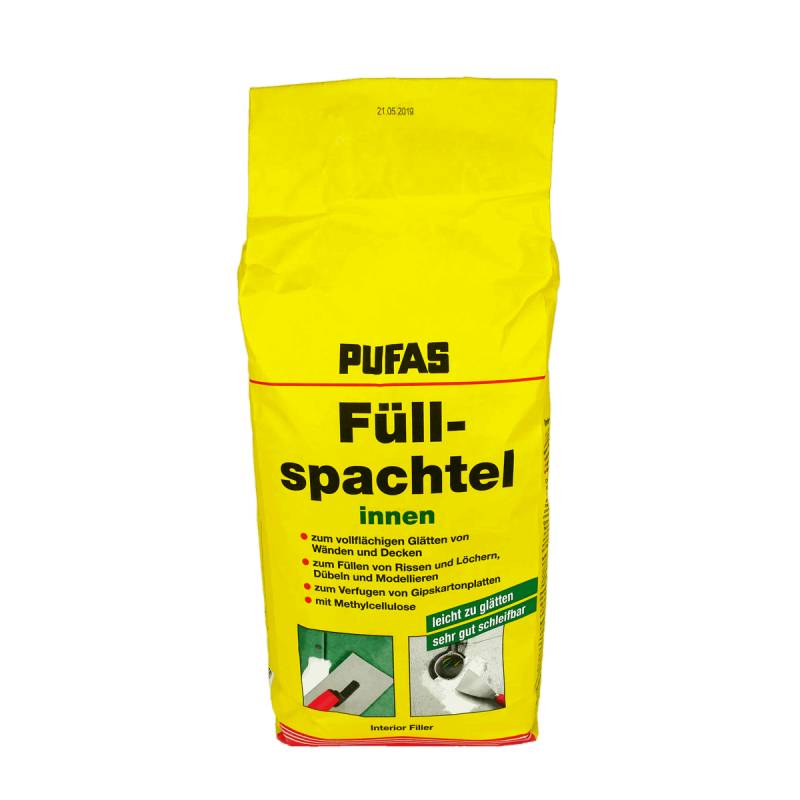 PUFAS Füllspachtel innen Gipsspachtelmasse von pufas