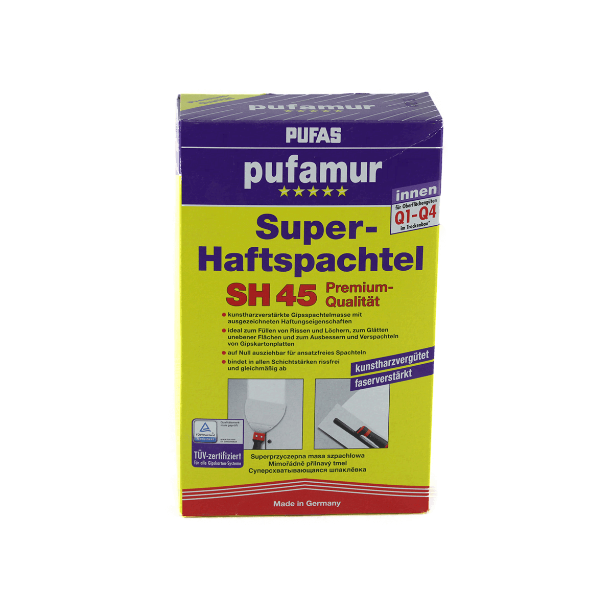 PUFAS Pufamur Super-Haftspachtel SH 45 Gipsspachtelmasse von pufas