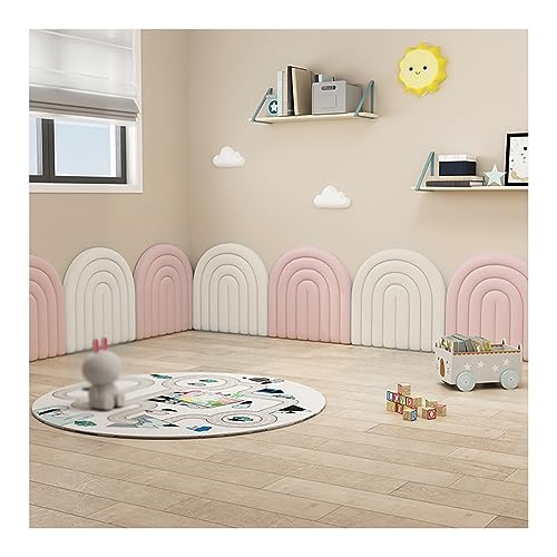 pujindu Anti-Kollisions-Wandpolsterung Für Kinder, Gepolsterte Wandpaneele, 3D-Kopfteil Zum Abziehen Von Wandpaneelen Für Wandverkleidungen Im Innenbereich (Farbe : B, Größe : 240cm/94in) von pujindu