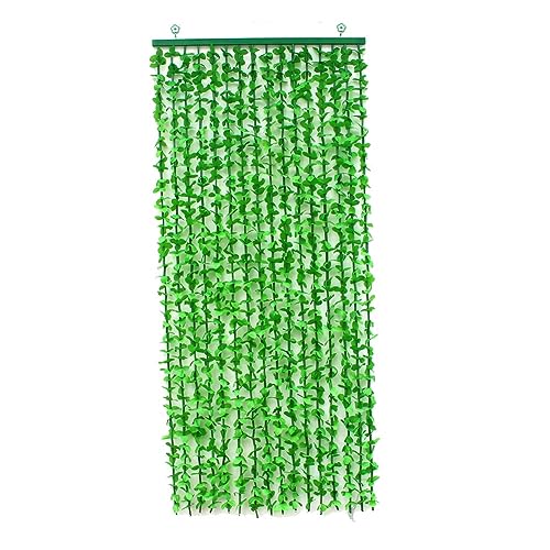 pujindu Wärmeisolierter Türvorhang, Künstliche Grüne Blätter Bambus-Trennvorhang, Hängende Künstliche Ranken-Quastentrennwand Für Die Terrassen-Restaurant-Dekoration (Farbe : Grün, Größe : 90x200cm- von pujindu