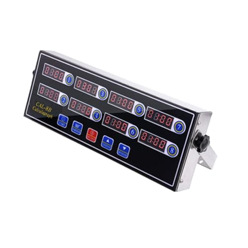 8 Kanäle Timer, kommerzieller Koch-Timer, digitaler Wecker, Erinnerung, Timer, Co-Restaurant-Alarm mit lautem Multi-Event, von pulunto