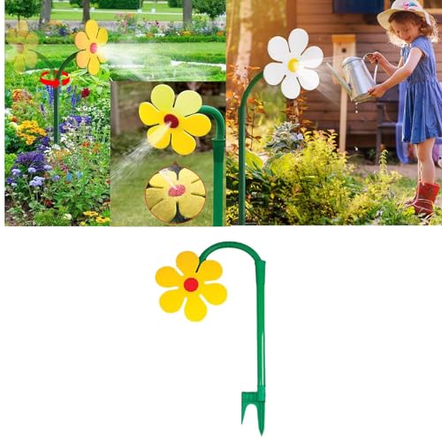 Dancing Daisy Sprinkler, lustige Sonnenblume, tanzende Gänseblümchen, Rasentanzende Blume, Bewässerungssprüher, Gartenbewässerung, Bewässerungswerkzeuge für Garten, Rasen, Hof von pulunto