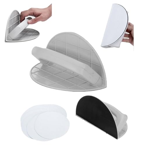pulunto Multifunktionales halbrundes Winkelschleifpapierwerkzeug, selbstklebendes Handmikro-Detailschleifer Kit mit Schleifpapier 180 240 320 Körnung, Wandschleifset zum Polieren und Schleifen pulunto Multifunktionales halbrundes Winkelschleifpapierwerkzeug, selbstklebendes Handmikro-Detailschleifer Kit mit Schleifpapier 180 240 320 Körnung, Wandschleifset zum Polieren und Schleifen von pulunto