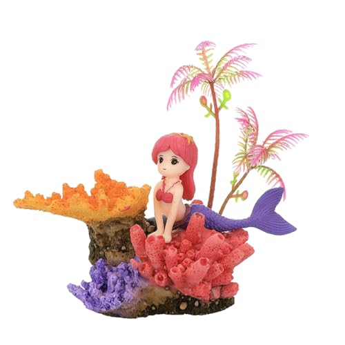 pumpumlia Aquarien Blond Girl Landschaft Versteck Koralle Dekorationen Kunst Terrarium Lebensraum Ornamente Harze Dekorationen von pumpumlia