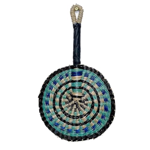 pumpumlia Handgefertigter gewebter Stroh-Handfächer, gewebt, bunt, für den Sommer, Kühlbedarf, Wanddekoration, gewebter Strohhalm pumpumlia Handgefertigter gewebter Stroh-Handfächer, gewebt, bunt, für den Sommer, Kühlbedarf, Wanddekoration, gewebter Strohhalm von pumpumlia