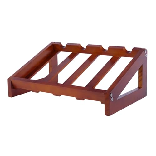 pumpumlia Klassischer Weinflaschenständer aus Holz für Wohnzimmer, Küche, Pubs, Dekor, stabile Aufbewahrung, Organizer, Regal, klassische Häuser, Weinkeller-Dekorationen von pumpumlia