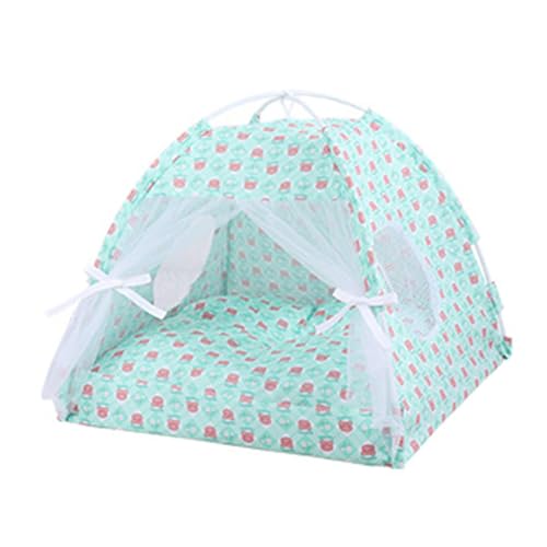pumpumlia Tragbares Haustierzelt für Hunde und Katzen, atmungsaktives Tipi für den Außenbereich, zum Ausruhen, für Camping, Reisen, drinnen und draußen, für drinnen und draußen von pumpumlia
