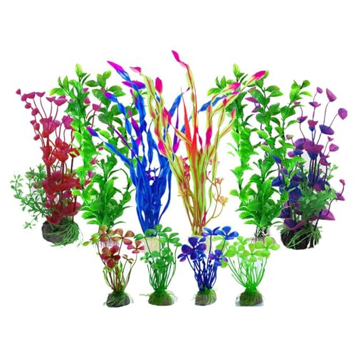 pumpumlia Wasserpflanzenblätter für Aquarien, Dekoration, schönes Aussehen, künstliche Blätter, mehrfarbig, künstlicher Teich, 10 Stück pumpumlia Wasserpflanzenblätter für Aquarien, Dekoration, schönes Aussehen, künstliche Blätter, mehrfarbig, künstlicher Teich, 10 Stück von pumpumlia