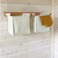 Taschenorganizer Aus Leinen Leinentasche Mit Buchenholzrahmen Taschenorganizer Aus Leinen Leinentasche Mit Buchenholzrahmen von pumpurHome