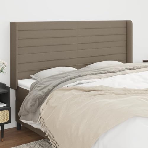 puraday Bettkopfteil Höhenverstellbar Bettzubehör Hervorragende Unterstützung mit Ohren Schlafzimmermöbel Elegantes Design Wandverkleidung Taupe 163x16x118/128 cm puraday Bettkopfteil Höhenverstellbar Bettzubehör Hervorragende Unterstützung mit Ohren Schlafzimmermöbel Elegantes Design Wandverkleidung Taupe 163x16x118/128 cm von puraday