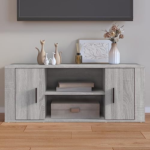 puraday Fernsehschrank Medienschrank TV-Möbel Stereoschrank Aufbewahrungsschrank für Wohnzimmer Schlafzimmer oder Büro Grau Sonoma 100x35x40 cm puraday Fernsehschrank Medienschrank TV-Möbel Stereoschrank Aufbewahrungsschrank für Wohnzimmer Schlafzimmer oder Büro Grau Sonoma 100x35x40 cm von puraday