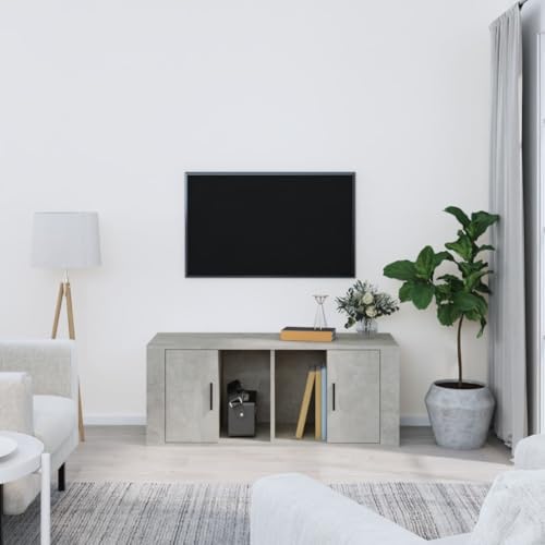 puraday Fernsehschrank TV-Möbel Stereoschrank Aufbewahrungsschrank für Schlafzimmer Wohnzimmer oder Büro Medienschrank Betongrau 100x35x40 cm puraday Fernsehschrank TV-Möbel Stereoschrank Aufbewahrungsschrank für Schlafzimmer Wohnzimmer oder Büro Medienschrank Betongrau 100x35x40 cm von puraday