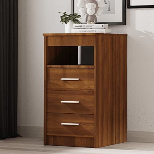 puraday Sideboard mit Schubladen Braun Eichen-Optik 40x50x76 cm Sideboard Wohnzimmer Sideboard Vintage Sideboard Flur Sideboard Holz Kommode Mit Schubladen Kommode Holz Kommode Vintage von puraday