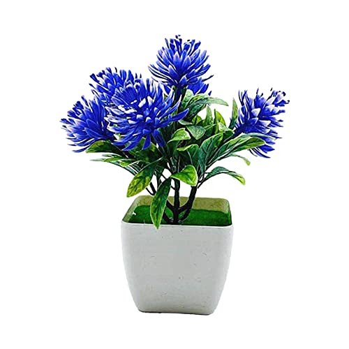 1 Set künstliche Topfblumen realistisches Hochzeitsarrangement Kunststoff Empfang Schreibtisch Simulation Bonsai für Zuhause – lila Orchidee von puran