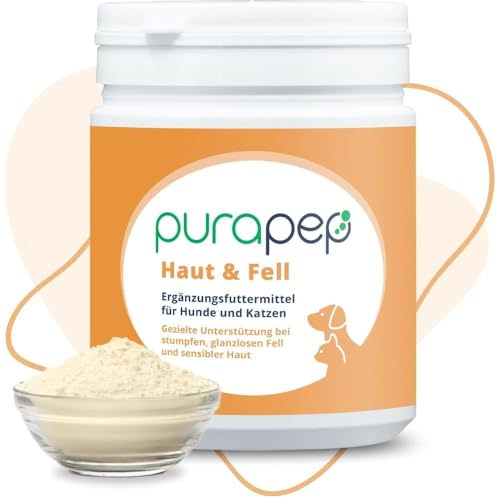 purapep Haut & Fell für Hunde & Katzen – Premium-Boost für den Napf für Kuschelfell & gesunde Haut – Mit natürlichen Aminosäuren, Bierhefe, Leinöl & Biotin. Perfekt für den Fellwechsel. Pulver | 280g purapep Haut & Fell für Hunde & Katzen – Premium-Boost für den Napf für Kuschelfell & gesunde Haut – Mit natürlichen Aminosäuren, Bierhefe, Leinöl & Biotin. Perfekt für den Fellwechsel. Pulver | 280g von purapep