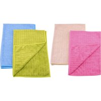 10 Stück purclean 2er Set Microfasertücher mit 30% Polyamide, extra saugstark, ca. 60 x 40 cm, Auslieferung in grün/blau oder rosa/beige von purclean