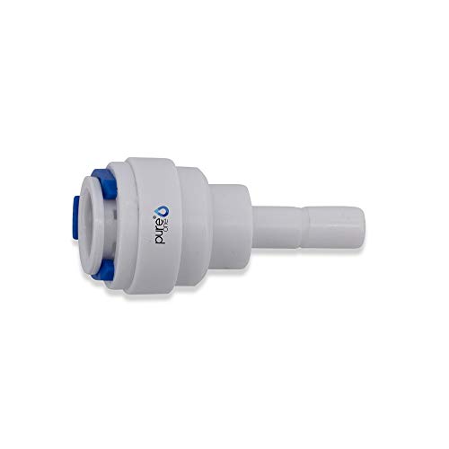 PureOne EF042-D Quick-Fitting - 3/8 Schlauch - Tülle | I-Form. Ausführung: I-Stück | I-Form. Zubehör für Umkehr-Osmose, Wasser-Installationen von Pure One