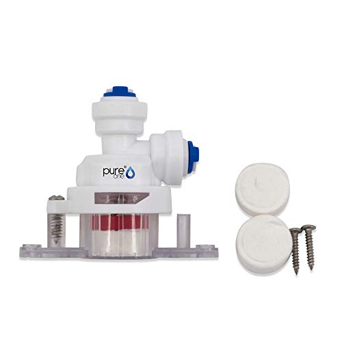 PureOne Leak-01 Quick-Fitting Wasserstopventil - 1/4 auf 1/4 Zoll Schlauch. Schlauch-Zubehör für Umkehr-Osmose, Wasser-Installationen oder Kühlschranksysteme von Pure One