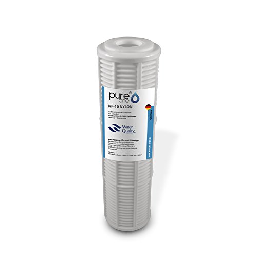 PureOne NF-10 Nylon Siebfilter für 10 Zoll Wasserfilter Gehäuse. Vorfilter, Grobfilter bzw. Sedimentfilter. Feinheiten von 50µ bis 200µ. Für Brunnen, Zisterne, Hauswasserpumpe und Hauswasserwerk 50µ PureOne NF-10 Nylon Siebfilter für 10 Zoll Wasserfilter Gehäuse. Vorfilter, Grobfilter bzw. Sedimentfilter. Feinheiten von 50µ bis 200µ. Für Brunnen, Zisterne, Hauswasserpumpe und Hauswasserwerk 50µ von Pure One
