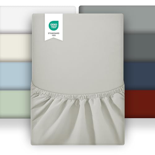 puredown 2er Set Spannbettlaken 100x200cm Mikrofaser Bettlaken für Matratzen bis zu 25-30cm, Angenehm Atmungsaktive Spannbetttücher Bettwäsche,Oeko-Tex, Graubraun puredown 2er Set Spannbettlaken 100x200cm Mikrofaser Bettlaken für Matratzen bis zu 25-30cm, Angenehm Atmungsaktive Spannbetttücher Bettwäsche,Oeko-Tex, Graubraun von puredown